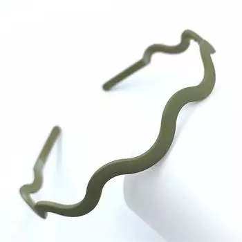 Обруч для волос, ободок, волна, универсальные аксессуары для волос, повязка на голову, милый модный скраб для женщин и девушек, головные уборы из смолы, волнистая лента для волос, новые стили ручной работы павлин голубой