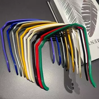 Обруч для волос, повязка для волос в форме солнцезащитных очков, повязка на голову для смешивания волос, пластиковая повязка на голову для вьющихся густых волос, большая повязка на голову кислотные зеленого