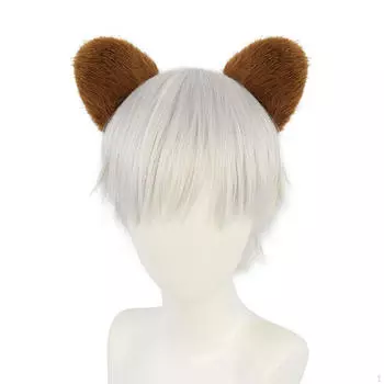 Обруч для волос в виде ушей животных для танцев и выступлений коричневый