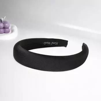 Обруч для волос Yousheng с усиленным дизайном, однотонная широкая повязка на голову, мягкая на ощупь губка, повязка для волос, универсальные аксессуары для волос жёлтый