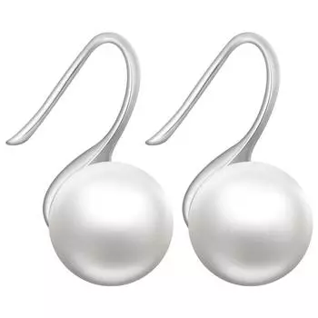 Обруч из стерлингового серебра 925 пробы, отобранный вручную, качество AAA+, 9,5–10 мм, белый пресноводный культивированный жемчуг