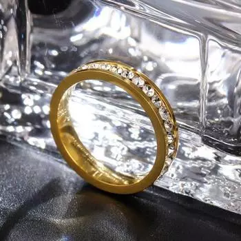 Обручальное кольцо, аксессуар для гальваники, элегантный US 7 серебряный