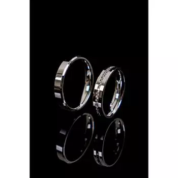 Обручальное кольцо из серебра 925 пробы, плоское обручальное кольцо