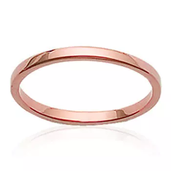 Обручальное кольцо Lien d Amour с покрытием из розового золота - 2 мм
