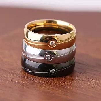 Обручальное кольцо, модные ювелирные изделия, подарок, титановая сталь, унисекс, кольцо на палец, вечерние US 11 серебряный