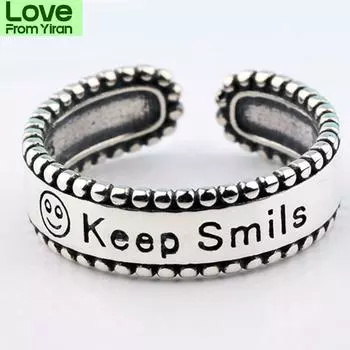 Обручальные кольца Fairy Keep со смайликом хорошего настроения, рождественский подарок, кольца для женщин, аксессуары, западнокорейские украшения Moda Mujer