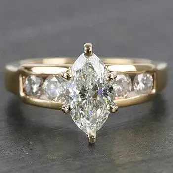 Обручальные кольца с цирконием золотого цвета, ювелирные изделия Eternity Love для женщин, Новое поступление, модные аксессуары на палец 7 золотой