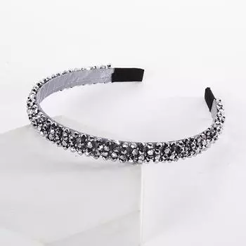 Обручи для волос со стразами, блестящие стразы, головной убор, не повреждающий волосы, для дня рождения, сцены, вечеринки, создания прически
