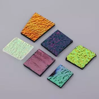 Обрывки дихроичного стекла Coe 90 с плавким предохранителем для изготовления ювелирных изделий своими руками as described