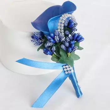 Общая брошь Callalily, реалистичная искусственная кожа, искусственный цветок для жениха, невесты, жениха, искусственный цветок, корсаж темно-оранжевого