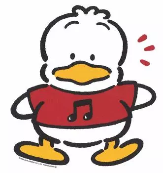 Общая наклейка Sanrio Duck Peckle Наклейка на стену x 1 шт. 17,2 см 14,7 см DW-014