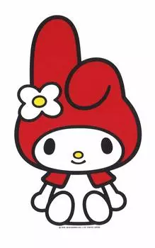 Общая наклейка Sanrio My Melody Наклейка на стену x 1 шт. Красный 18,7 см 11,5 см DW-006 красный