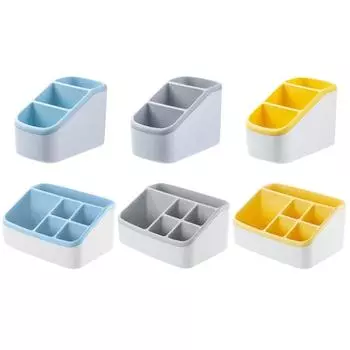 Общежитие Гостиная Рабочий стол Пластиковый Офис Косметический Отделочный Ящик Многофункциональный Дистанционный Ящик Для Хранения Косметики Органайзеры