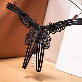 Obsessive Butterfly Seduction Perspective Стринги Женские Постельные Флирт Массаж Жемчуг Открытый Файл Бесплатные Сексуальные Трусики 2276 average size (suitable for 80-60 kg)