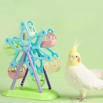 Обширная коллекция аксессуаров для попугаев, игрушек для отдыха, инструментов для интерактивного обучения, компонентов птичьих клеток для ара, тигровых попугаев и пионов.