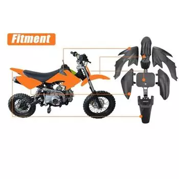 Обтекатель мотоцикла для различных стилей защитный костюм для мотоцикла аксессуары для переоборудования ABS мотоцикла оранжевый