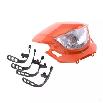 Обтекатель передней фары для мотоцикла оранжевый