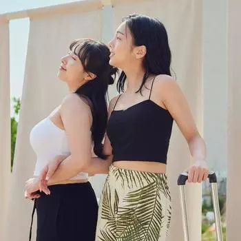 Обтягивающая майка Five Every Day из модала и хлопка с укороченным верхом на тонких бретелях БЕСПЛАТНО, XL (черный) Black FREE