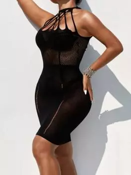 Обтягивающее нижнее белье для женщин, сексуальное сексуальное нижнее белье, прозрачное эротическое облегающее платье без рукавов, женское сексуальное прозрачное ночное белье XS