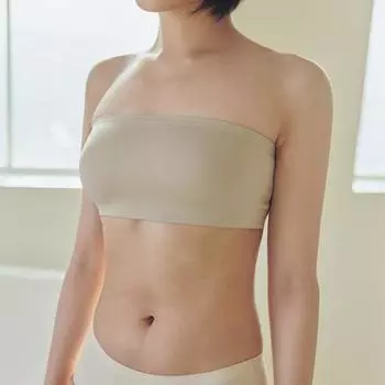 Обтягивающий топ-бюстгальтер Five Sheer с открытыми плечами, 3 цвета (Черный/Бежевый/Песочно-бежевый) Black M