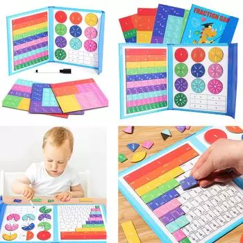 Обучающая арифметика, обучающая дробям игрушка, пазл, развивающая игрушка для детей, развивающая мозг 1