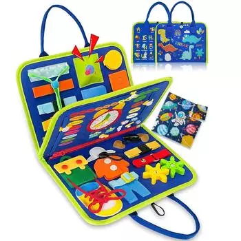 Обучающая доска из фетра, новая детская игрушка Монтессори, головоломка для мальчиков раннего образования, занятая доска