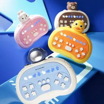 Обучающая игровая консоль с быстрым нажатием, головоломка, развивающие игрушки, портативная игровая машина для детей и подростков, увлекательная обучающая игрушка с динамическими световыми эффектами D