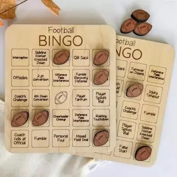 Обучающая игрушка Футбол Бинго Шахматы Регби Футбол Деревянные игрушки Бинго Набор Семейные встречи Soccer