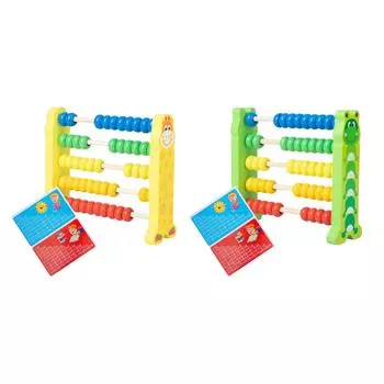 Обучающие деревянные счеты с разноцветными бусинами, математические игрушки, арифметическая стойка, манипулятивный счет для детей
