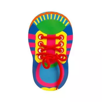 Обучающие игрушки для завязывания шнурков Учимся завязывать шнурки Игрушка для малышей Игрушка для развития мелкой моторики Игрушки для раннего развития Мальчики Девочки