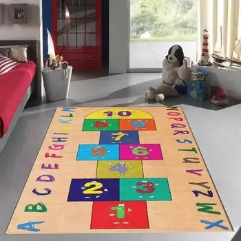 Обучающий антибактериальный пятностойкий детский ковер Детский игровой коврик Ковер Украшение детской комнаты Ковер Детская комната Коврики с героями мультфильмов