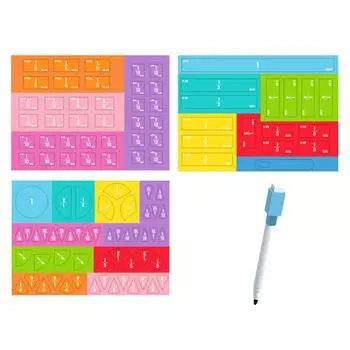 Обучающий инструмент для изучения математики Магнитная игрушка для обучения дробям для дошкольников Начальная школа для детей Принадлежности для учителей milk cow