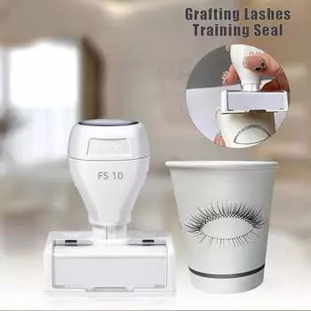 Обучение наращиванию ресниц Печать Штамп для печати Бумага одноразовые стаканчики Держатель для ресниц Практика наращивания ресниц Вспомогательные инструменты onesize