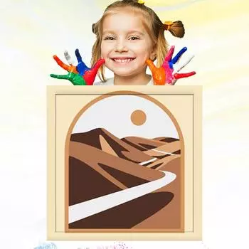 Обучение рисованию для детей, 20x20 см, детский рисунок, ручная роспись, картина маслом по номерам для детей, развитие хобби 20x20cm no Frame