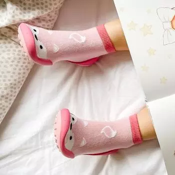 ОБУВЬ ДЛЯ МАЛЫШЕЙ Comuelo розовая с милой лисой 160