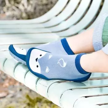 ОБУВЬ ДЛЯ МАЛЫШЕЙ Comuelo с рисунком милой лисы синего цвета 160