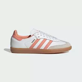 Обувь Adidas SAMBA OG Белые кроссовки ORIGINALS Унисекс IG5932 Обувь Белый/Wonder Clay/Crystal White 38.7