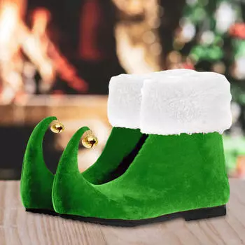 Обувь эльфа Милые сапоги для взрослых женщин мужчин Хэллоуин переодевание Косплей 38