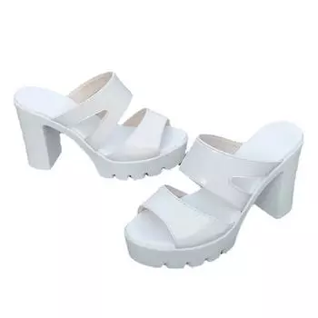 Обувь Ashion Сандалии женские летние с открытым носком на платформе кружева черные высокие каблуки с открытым носком на толстом каблуке 35-40 36