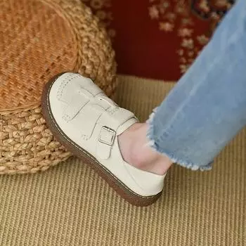 Обувь без шнуровки, повседневные женские кроссовки с круглым носком, модельные туфли на плоской подошве, Мокасины без шнуровки, дышащие летние туфли без шнуровки 35