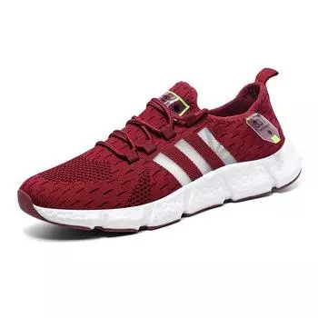 Обувь больших размеров Семнадцать цветов Пара Попкорновая подошва Мужская обувь Дышащая сетка Пеплум Повседневные кроссовки Flyweave 36