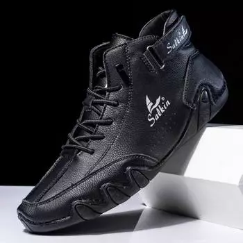 Обувь больших размеров, высокие ботинки Martin, повседневные короткие ботинки на весну и лето, обувь для парусного спорта 36