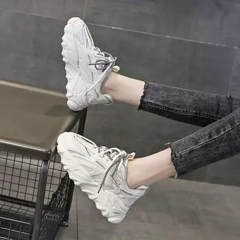 Обувь больших размеров Женская обувь Весна и осень Новые универсальные весенне-летние дышащие спортивные туфли Tide Ins41-43 35