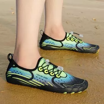 Обувь босиком, мужские прогулочные кроссовки с пятью пальцами, женские уличные забродные кроссовки, обувь для воды, обувь для велоспорта и фитнеса, размеры 35-45 39 зелёный