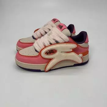 Обувь Bread Shoes Colorblock Breathable Lightweight Board Shoes Preppy Style Trendy Casual Shoes Women s Platform Sneakers 36 красный