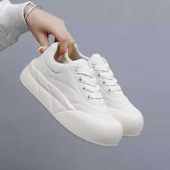 Обувь Bread Shoes Женская весенняя новинка для студентов Модная универсальная обувь на платформе Повседневная обувь для весны и осени 35 чёрный