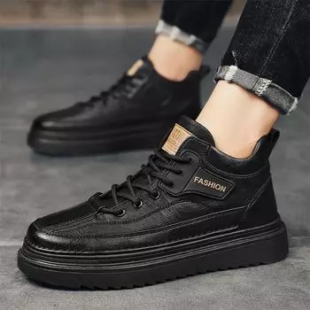 Обувь британского бренда Модные повседневные мужские кожаные туфли Из натуральной кожи Винтажные деловые туфли с крокодиловым узором Модные 38 чёрный