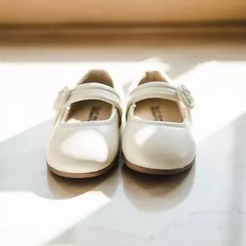 Обувь Bucky на плоской подошве для девочек Baby Jam цвета слоновой кости-Y55 130