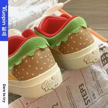 Обувь Burgers женская 2024 летняя новая нишевая оригинальная обувь на платформе универсальная американская оригинальная обувь 35