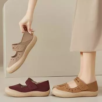 Обувь Cave, женская летняя новая универсальная повседневная обувь, легкие сандалии на липучках, дышащие и не пахнущие ноги, мягкая подошва, обувь для мам 36